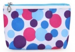Nylon printing dots cosmetic bag,