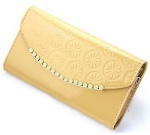 PU mighty wallet for woman with hinge