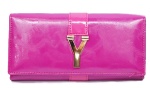 fashion ladies clutch purse in trifold