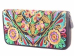 embroidered flower wallet purse OEM