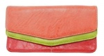 Pu envelope wom , colorful imitation leather ladies purse