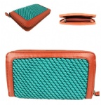 Eco-Friendly Material Zip Around Wallet lady