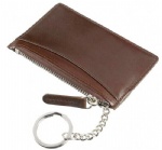 PU key wallet with chain , zip coin wallet purse