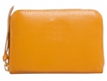 zip coin purse , small nice credit card holder wallet yellow