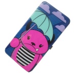 PVC cartoon character printing metal frame wallets for children