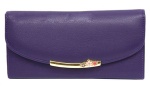 Synthetic flapover wallets for women