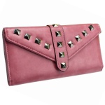 metal rivets wallets and woman accessories, nice wallets for women