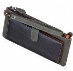Long colorful brand clutch purse for women