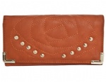 PU shoulder purse , quilted wallet for women leather accessories