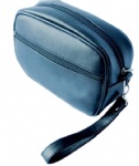 promotion unisex PU purse wristlet , zip cosmetic bag supplier
