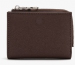Soft PU wallet in XS size with zipper and bill pocket for fashion brand