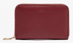 Genuine leather like wallet for women, zip around, fashion design